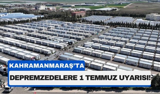 Kahramanmaraş'ta Konteyner Kentlerde Zorunlu Tahliye Başladı!