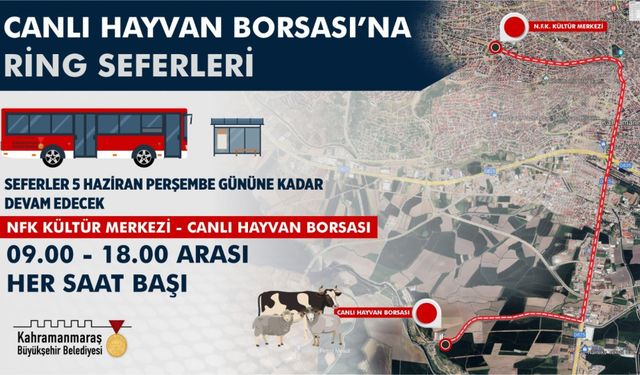 Kahramanmaraş'ta Kurbanlık Alışverişi İçin Ücretsiz Ulaşım!