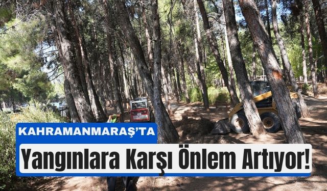 Kahramanmaraş’ta Parklarda Yangın Riskine Karşı Temizlik Başladı!