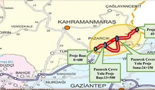 Kahramanmaraş Pazarcık’a 600 Milyon TL’lik Çevre Yolu Yatırımı Başlıyor