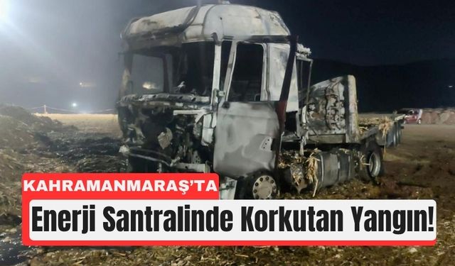 Kahramanmaraş’ta Enerji Santralinde Alevler Yükseldi