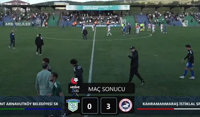 Kahramanmaraş İstiklalspor’dan İstanbul’da 3-0’lık Zafer