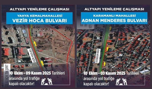 Kahramanmaraş’ta Altyapı Çalışması: Yollar 1 Ay Kapalı!