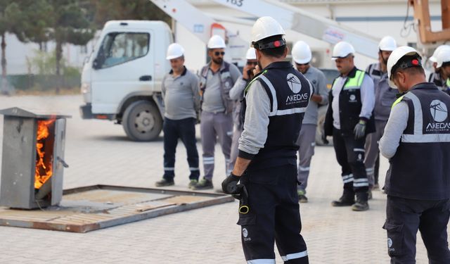 AKEDAŞ Elektrik Dağıtım A.Ş.’den Yangın Tatbikatı