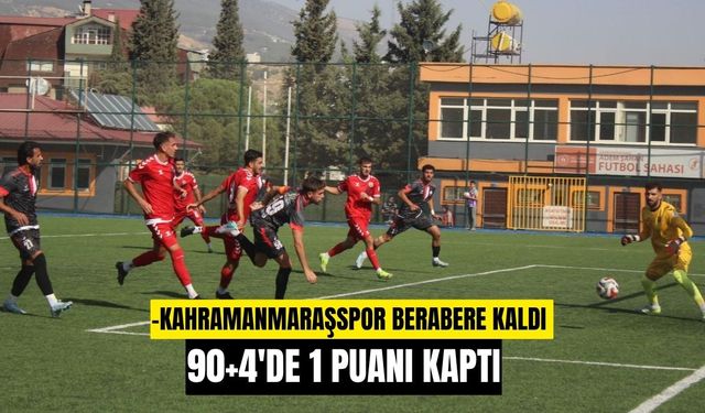 Kahramanmaraşspor Silifke Belediyespor ile berabere kaldı