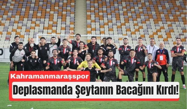 Kahramanmaraşspor’dan Sezonun İlk Galibiyeti!
