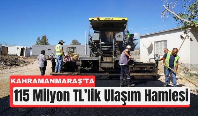 Pazarcık’ın Yolları 115 Milyonluk Yatırımla Yenileniyor