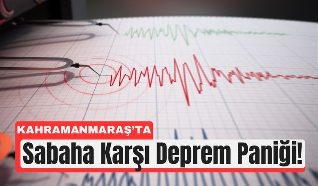 Kahramanmaraş Sabaha Karşı Deprem!