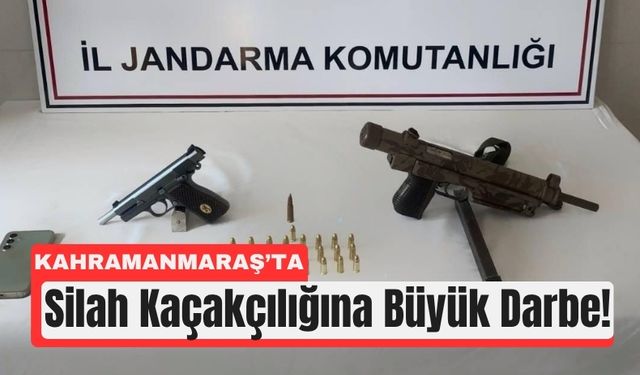 Kahramanmaraş’ta Kaçak Sigara ve Silah Operasyonu