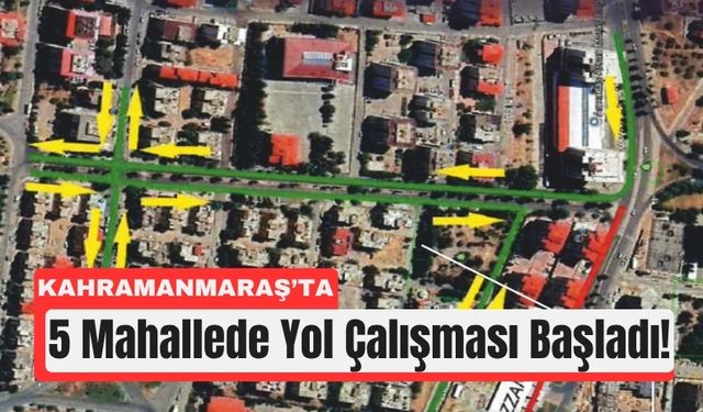 Kahramanmaraş’ta Mahalle Yolları Yenileniyor