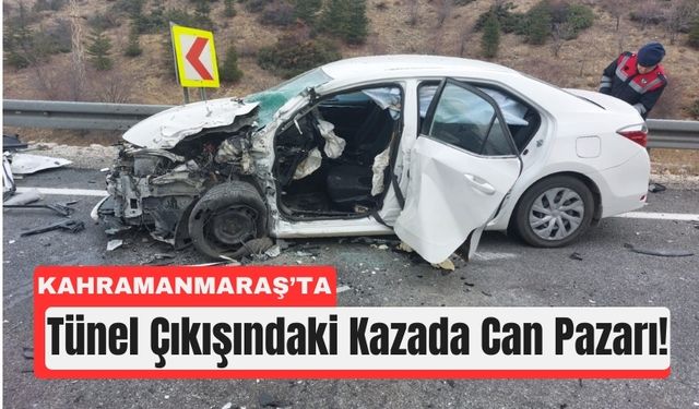 Kahramanmaraş'ta Tünel Çıkışında Trafik Kazası: İki Yaralı