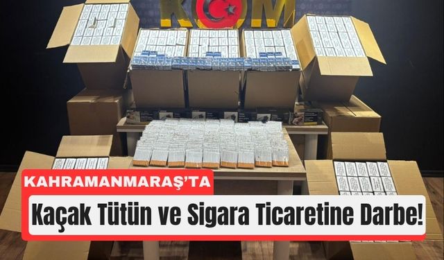 Kahramanmaraş'ta Polisten Kaçak Sigara Avı!