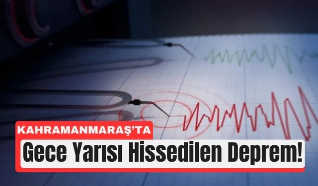 Kahramanmaraş’ta 3.6’lık Deprem Meydana Geldi
