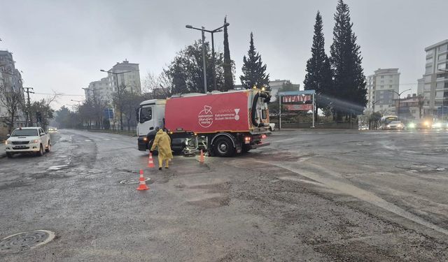 Kahramanmaraş’ta Sağanak Sonrası Temizlik Seferberliği