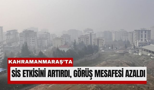 Kahramanmaraş’ta Sis Gün Boyu Etkisini Sürdürdü
