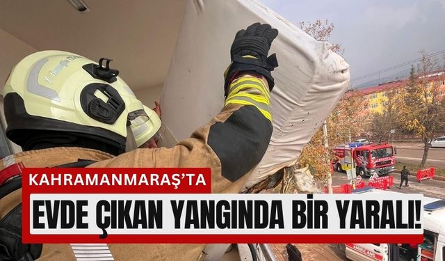 Kahramanmaraş’ta Ev Yangını: Bir Kişi Dumandan Etkilendi