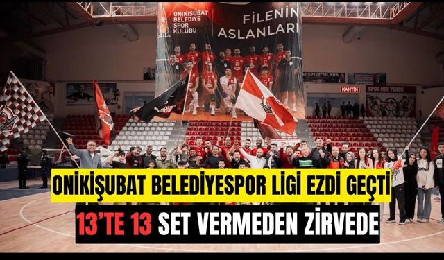 Kahramanmaraş Onikişubat Belediyespor Ligi Ezdi Geçti