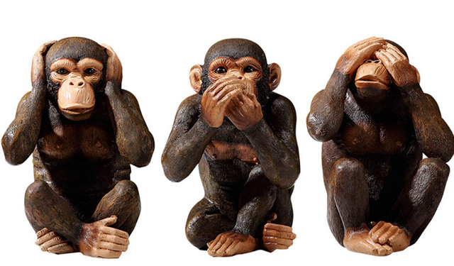 Üç maymunu oynamak deyimindeki maymunların yapmadığı eylem hangisidir?