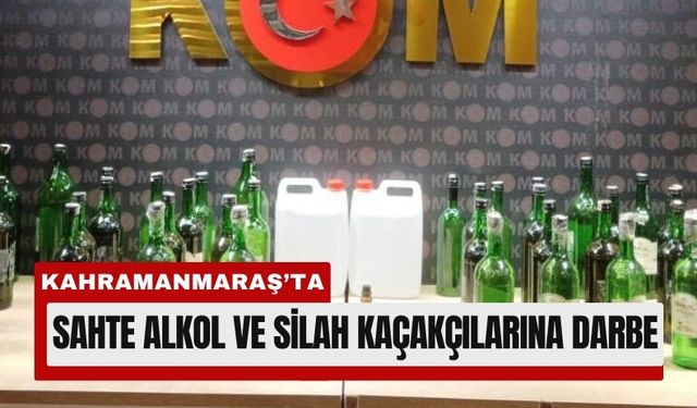 Kahramanmaraş’ta Sikke, Silah ve Sahte İçki Ele Geçirildi