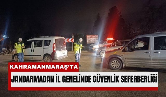 Jandarma Kahramanmaraş’ta Düğmeye Bastı: 297 Gözaltı!