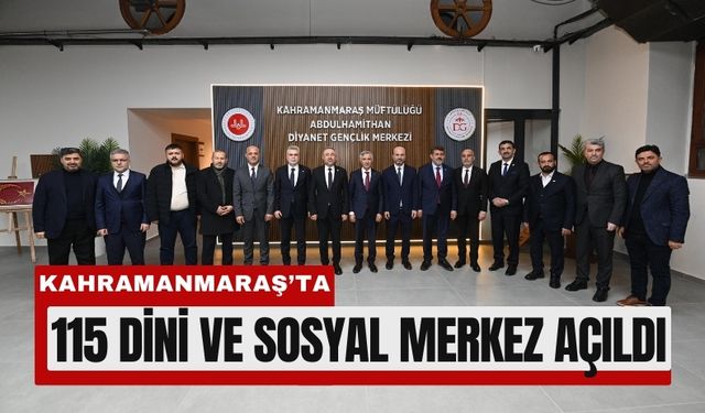 Kahramanmaraş’ta Deprem Sonrası 98 Cami ve 17 Sosyal Tesis Açıldı