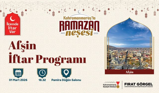 Kahramanmaraş Afşin’de İftar Sofrası Kuruluyor