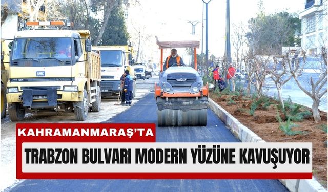 Kahramanmaraş’ta Şehrin Can Damarında Asfalt ve Peyzaj Çalışması!