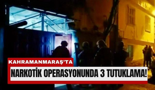 Kahramanmaraş'ta Narko Ekiplerinden İki Günlük Operasyon