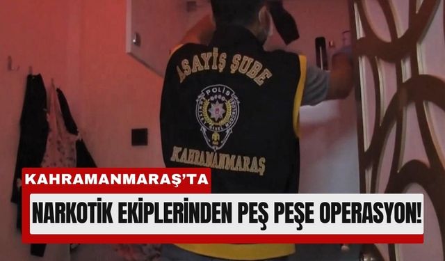 Kahramanmaraş’ta Metamfetamin ve 1343 Hap Ele Geçirildi!