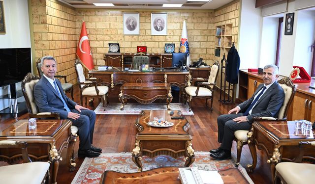 Kahramanmaraş Valisi Ünlüer’den Yeni Rektöre Ziyaret