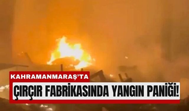 Kahramanmaraş’ta Çırçır Fabrikasından Alevler Yükseldi!