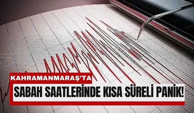 Kahramanmaraş Elbistan’da 3.2 Büyüklüğünde Deprem