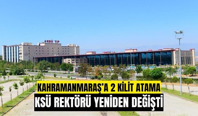 KSÜ Rektörlüğüne Prof. Dr. İbrahim Taner Okumuş atandı.