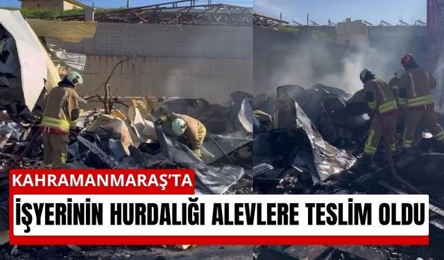 Kahramanmaraş’ta Hurdalıkta Alevler Yükseldi: OSB’de Yangın Alarmı!