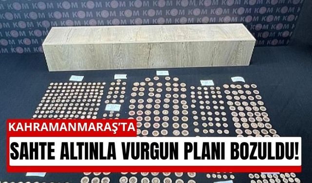 Piyasaya Sürülecekti! Kahramanmaraş’ta Yüzlerce Sahte Altın Yakalandı