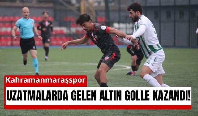 Kahramanmaraşspor Uzatmada Güldü! Kritik Maçta 3 Puanı Kaptı