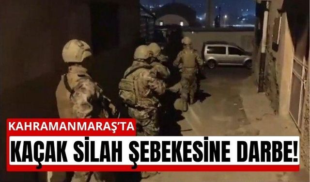 Kahramanmaraş’ta Polis Baskın Yaptı, Evlerden Silah Fışkırdı