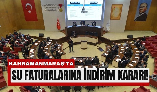 Kahramanmaraş’ta Türkiye’de Bir İlk: Su Tarifesinde Yeni Model
