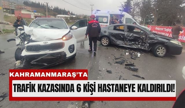 Kahramanmaraş'ta Kılavuzlu Parkı Önünde Feci Kaza: 6 Yaralı!