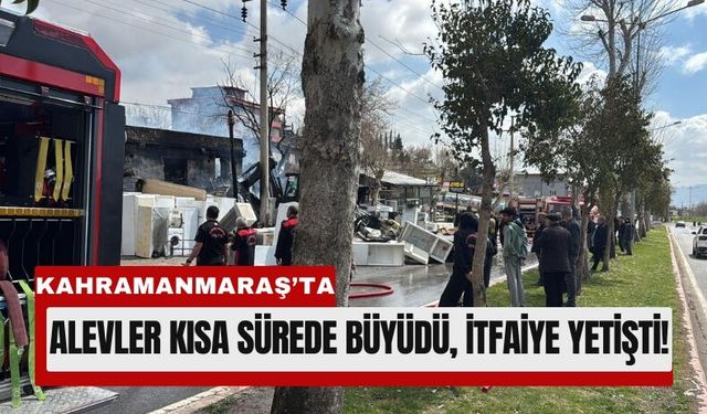 Kahramanmaraş’ta İkinci El Dükkânında Alevler Yükseldi