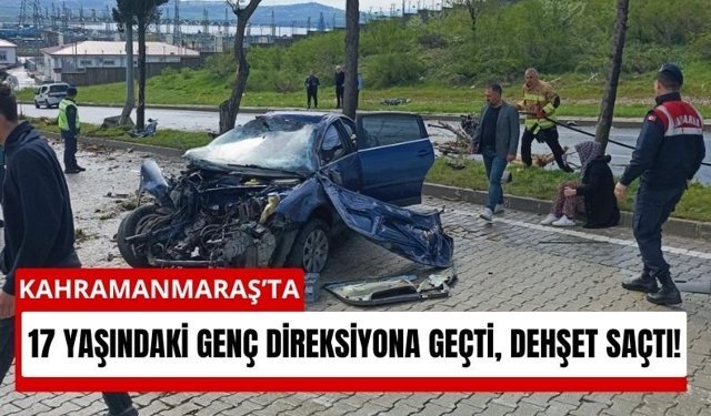 Kahramanmaraş’ta Ehliyetsiz Sürücü Kaza Yaptı!