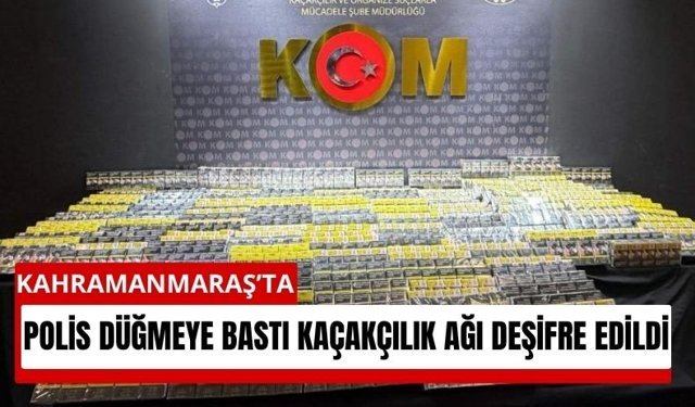 Kahramanmaraş’ta Şok Baskın: Kaçak Telefon ve Sigara Deposu Ortaya Çıktı!
