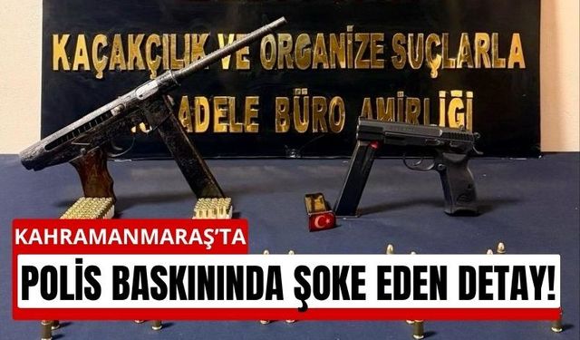 Kahramanmaraş’ta Çifte Operasyon: Evden  Suikast Silahı Çıktı!