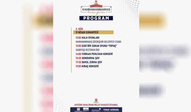 İstanbul’da Kahramanmaraş Rüzgârı: Tanıtım Günleri Üçüncü Gününde Zirvede