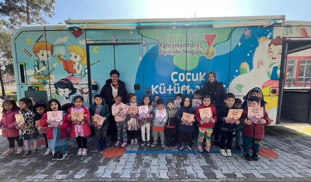 Kahramanmaraş’ta Mobil Kütüphane Yüzlerce Çocuğa Ulaştı