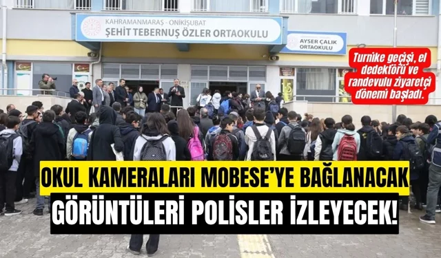 Okul kameraları Kent Güvenlik Yönetim Sistemi’ne entegre edilecek!