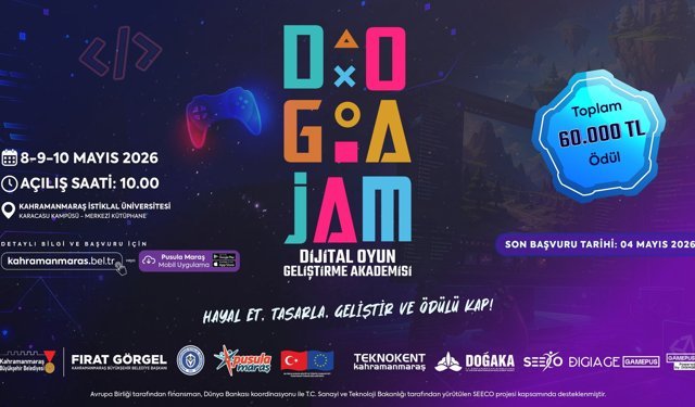 Kahramanmaraş’ta Gençler İçin Oyun Maratonu: “Doğa Game Jam” Başlıyor