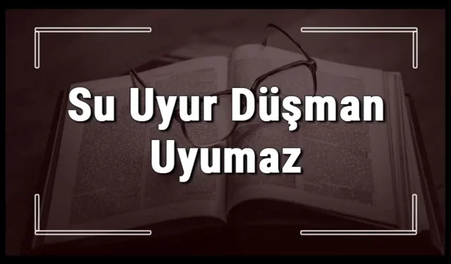 "Su Uyur, Düşman Uyumaz" Atasözündeki "Su" Ne Demektir?