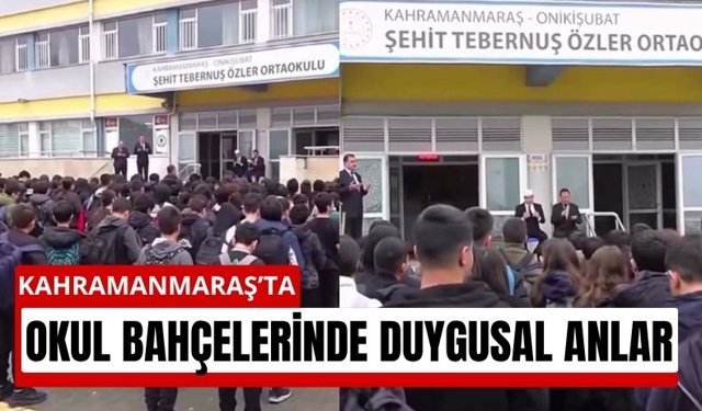 Kahramanmaraş'ta Kanlı Saldırı Sonrası İlk Ders Zili!