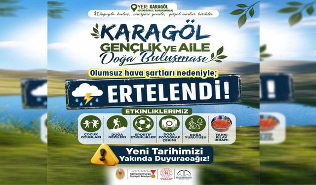 Kahramanmaraş’ta 19 Mayıs Etkinliği Ertelendi!